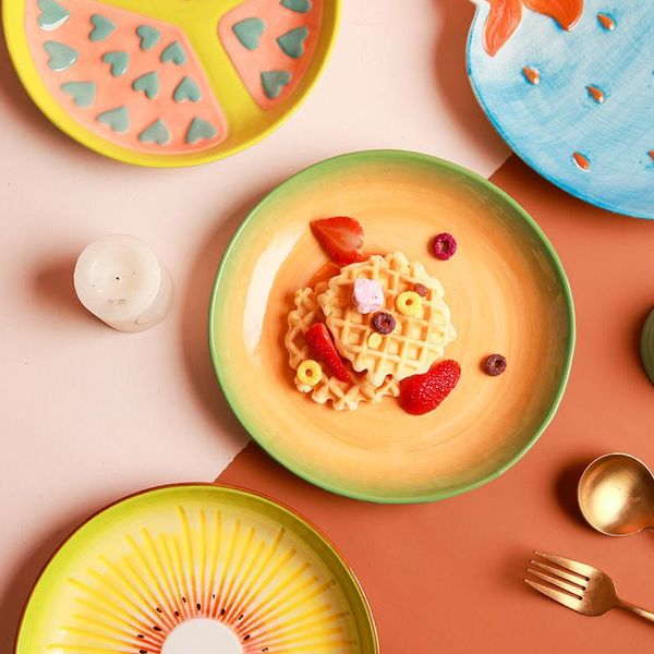 

dishes & plates creative fruit ceramic salad lovely family snack serving plate breakfast tray dinner