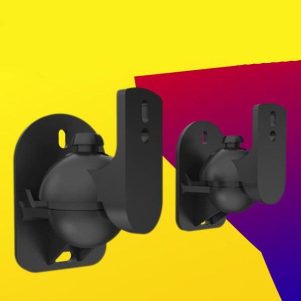 

hooks & rails 2pcs universal sw - 03b 5kg black abs plastics wall mounted bracket for speaker and loudspeaker box
