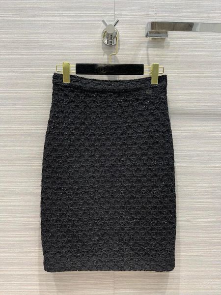 

skirts 2021ss summer women plaid tweed a-line skirt for ladies gdnz 5.04, Black