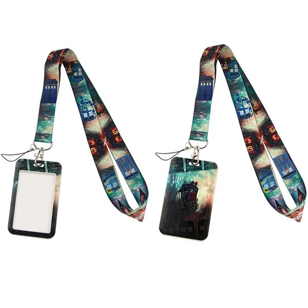

20pcs/lot j2204 movie id bus holder staff card with lanyard, Silver