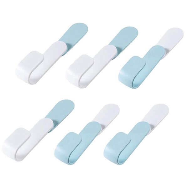 

6pcs portable pot rack kitchen storage kitchenware spoon hole wall hanging cooking tool hooks & rails