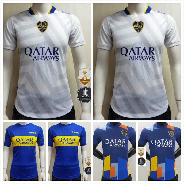 

player version 21 22 boca juniors soccer jersey salvio tevez de rossi 2021 2022 home away football shirt, Black;yellow