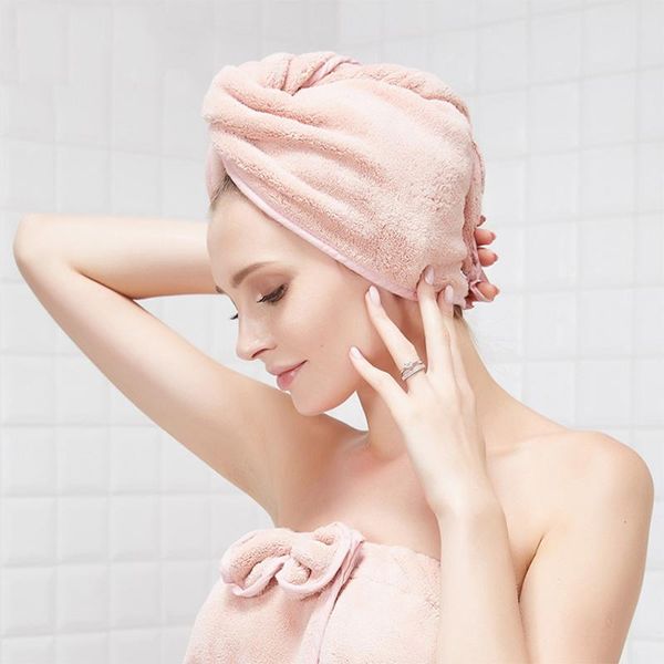 

towel 1pcs thick coral velvet hair-drying cap microfiber shower women's absorbent quick drying headcloth