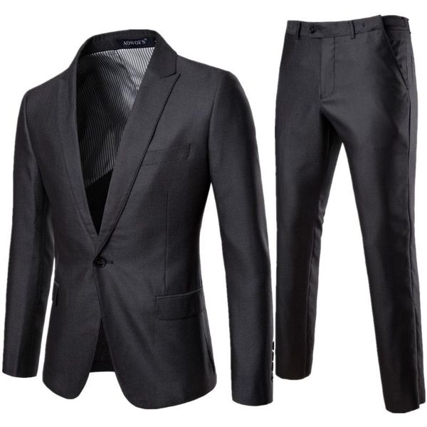 

men's suits & blazers xf013 men 2021 clothes s-5xl good quality business leisure suit 2 pieces of groom's man wedding, White;black