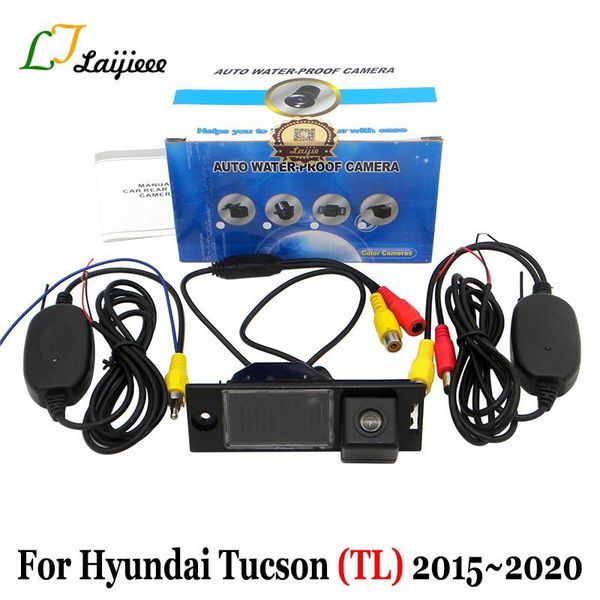 

car rear view cameras& parking sensors for tucson tl 2021~2021 hd night vision back up cam / rca aux 2.4g wireless rearview reversin