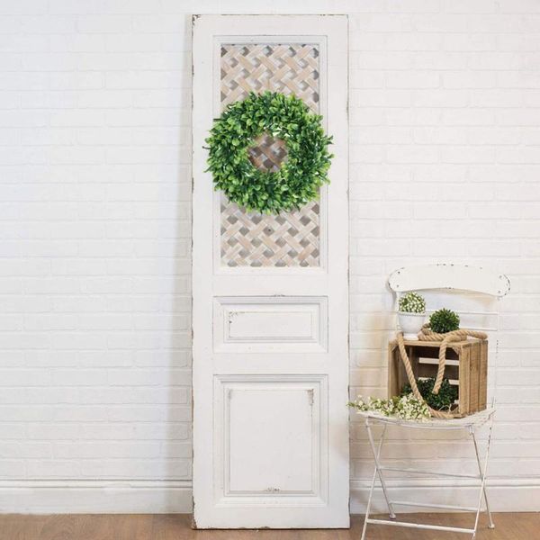 

decorative flowers & wreaths 42cm artificial green leaves wreath garland showcase front door wall decoration