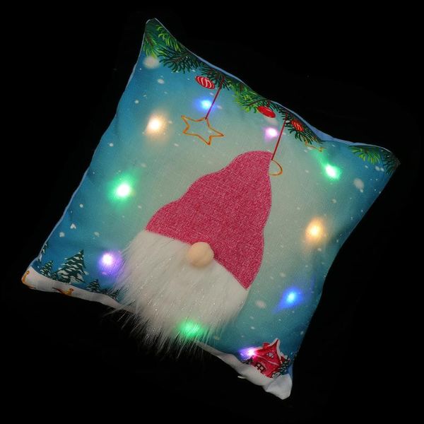 

pillow case 1pc decorative christmas cover with lighting function for decor