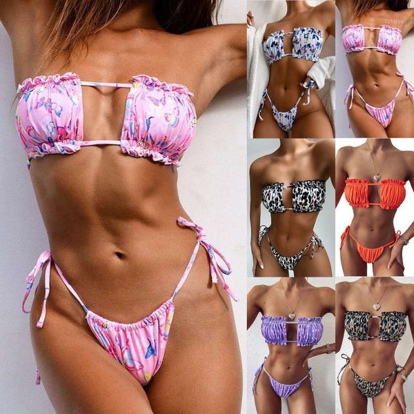 

women's swimwear pleated bikini fashion multi color two piece beach suit swimsuit high waist women bathing wear, White;black