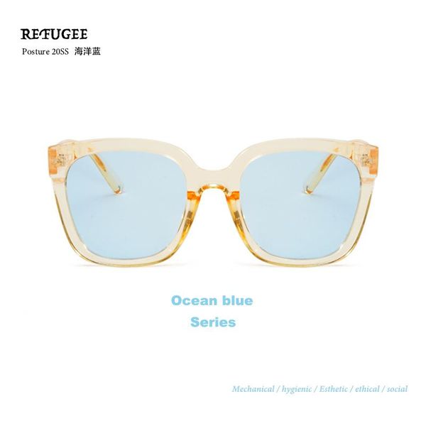 

design women's temperamental sunglasses uv400 fashion with for men's neutral glasses, White;black