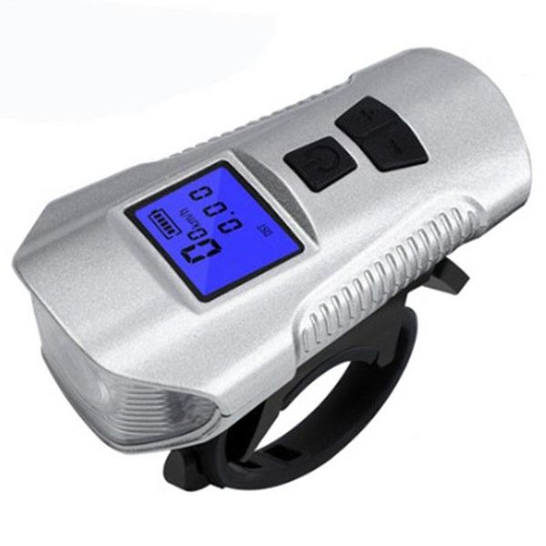 

bicycle bell usb charging electric horn light multifunction 3 in 1 bike lights