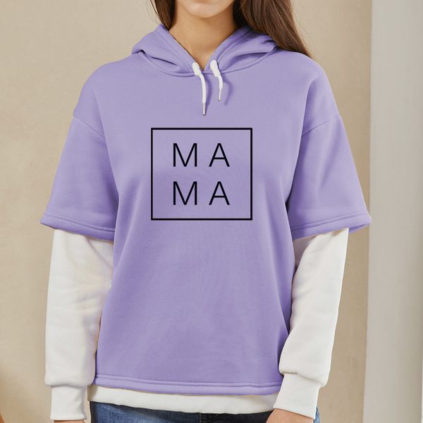 

women hoodie oversize letter ma graphic sweatshirts for 90s aesthetic color block s thermal patchwork sweatshirt autumn, Black