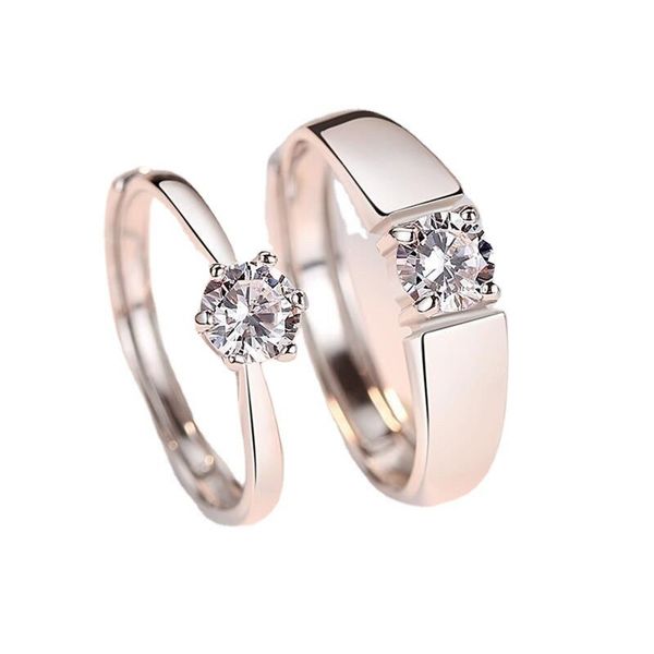 

simple and fashionable lovers ring romantic confession good gift to the beloved promise to love each other in his life, Slivery;golden