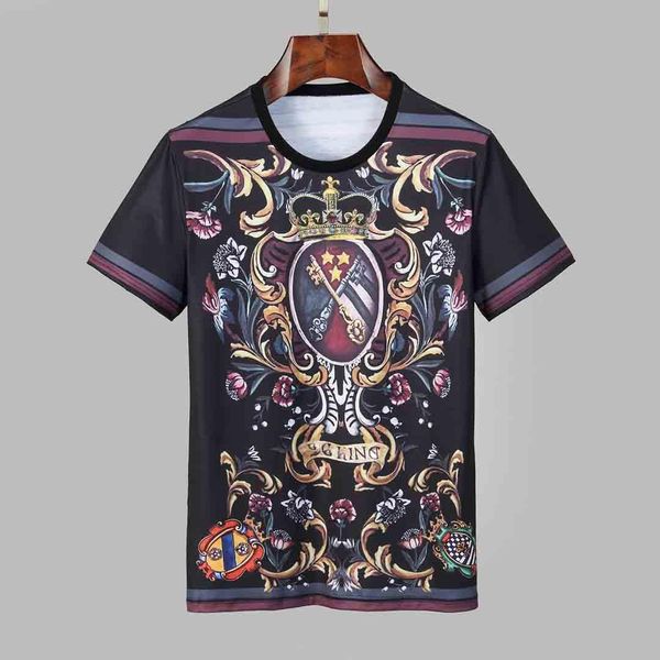 

new summer designer mountain landscape men women fashion landscape print short sleeves cotton casual tees m-3xl, White;black