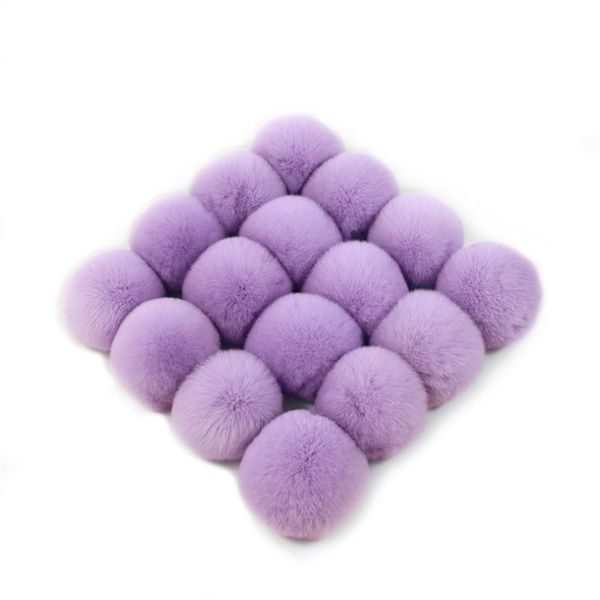 

faux fur pompon ball fluffy imitation rabbit fur pompom soft 8cm pom poms for diy bobbles hair bows hoop accessories 247 k2, Slivery;white