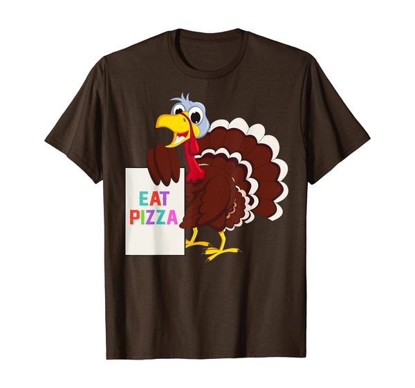

Funny Thanksgiving Gift - Turkey Eat Pizza T-Shirt, Mainly pictures