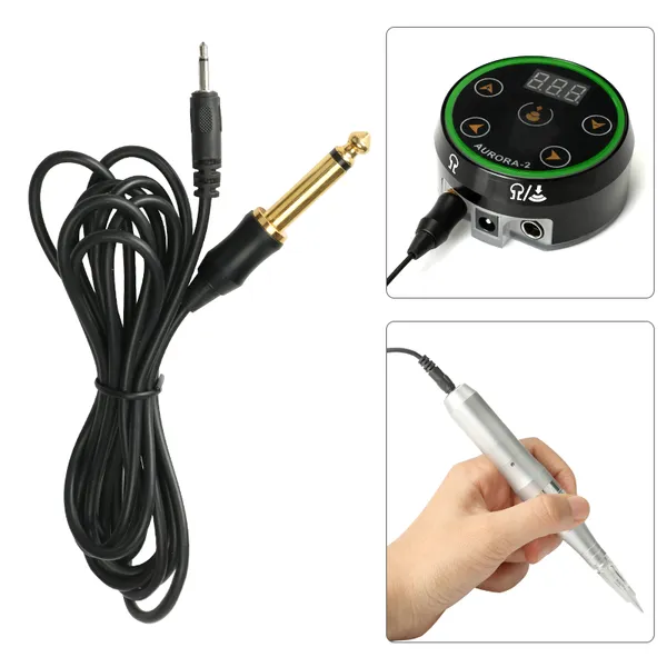 

tattoo guns kits cable line 3.5mm 2.5mm clid cord use for permanent makeup machine power supply