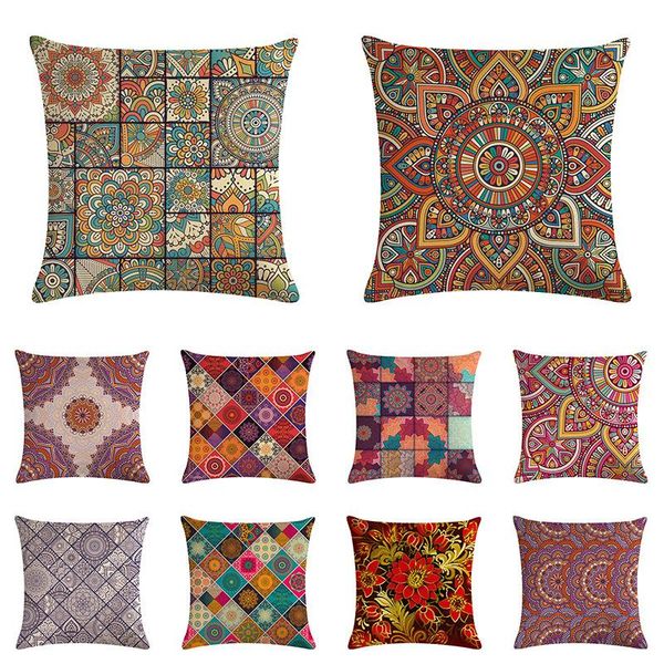 

cushion/decorative pillow throw decorative cover square cushion case ethnic pattern for home decor sofa couch porch patio window seat