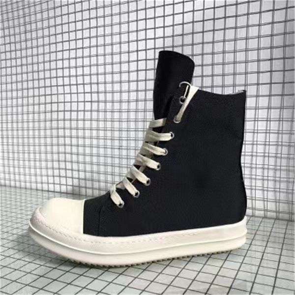 

2021 Designer Boots luxury Women men thick heels design Breathable boot Halloween Canvas Top Male Fashion Sneakers Black Lace Up high qualit