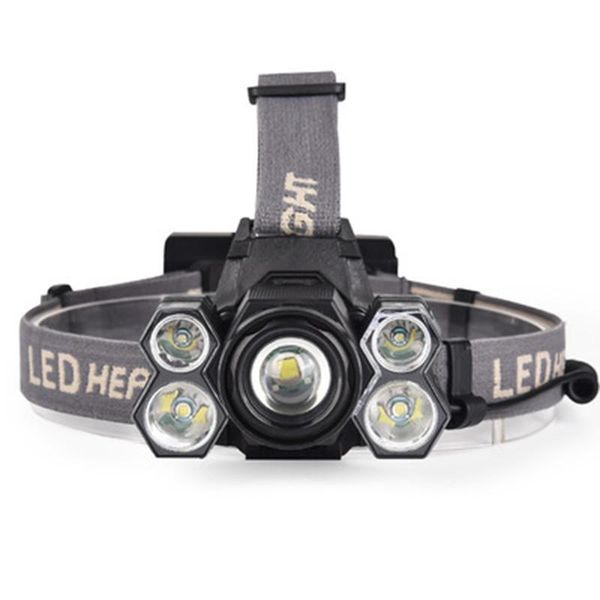 

5/7led usb rechargeable headlamp 18650 headlight waterproof 5 modes head light for cycling camping running fishing headlamps