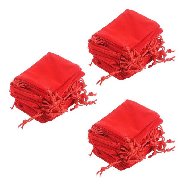 

jewelry pouches, bags 75 x velvet gift bag red, Pink;blue