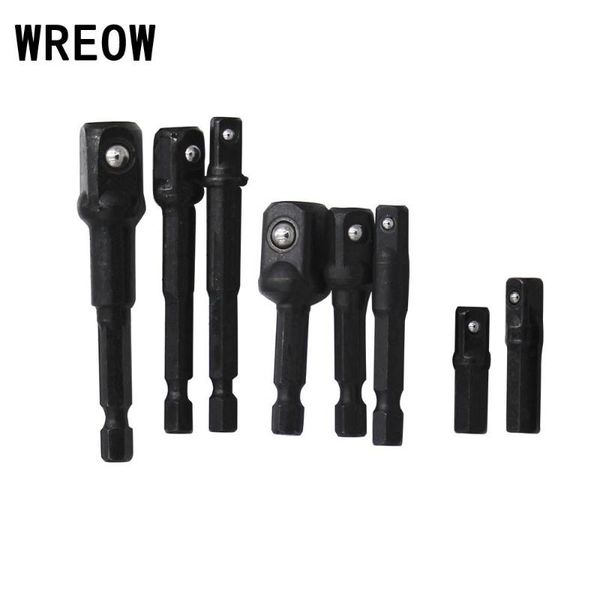

8pcs installation of the sleeve socket adapter impact hex shank extension drill bits bar connecting rod tool 1/4 3/8 in hand tools