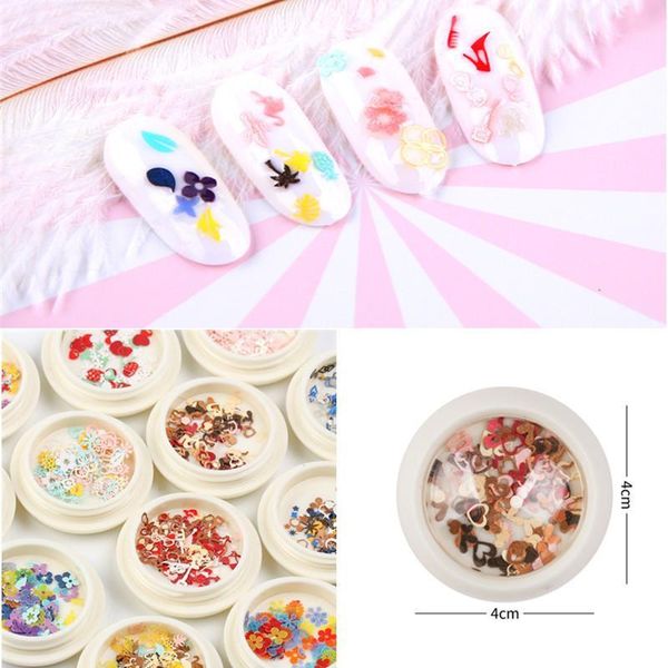 

1boxs of art nails decorative shape nail patch diy decorations1, Silver;gold