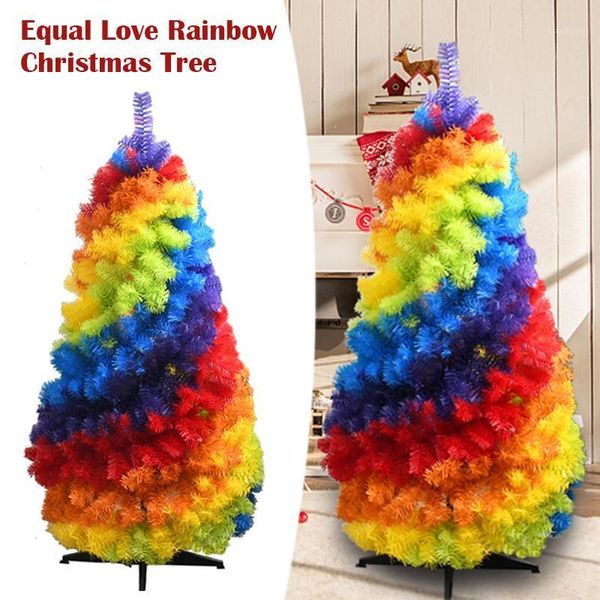 

christmas decorations equal love rainbow tree foldable decoration pvc 1.2m hogard