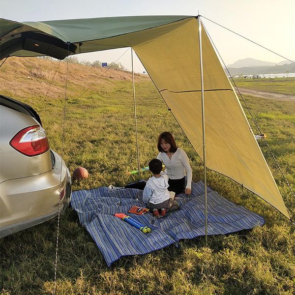 

tents and shelters outdoor folding truck tent oxford sun shelter suv auto canopy portable camping shade camper car awning