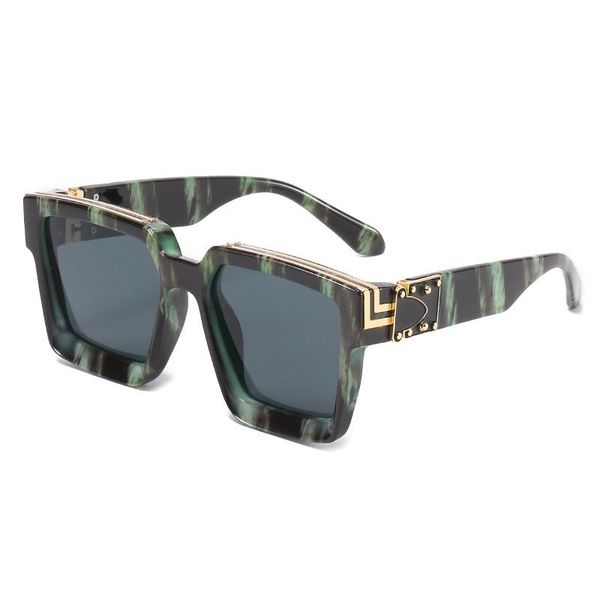 

sunglasses 2021 fashion trend square millionaire for women men brand design summer beach driving travel uv400 sun glasses, White;black