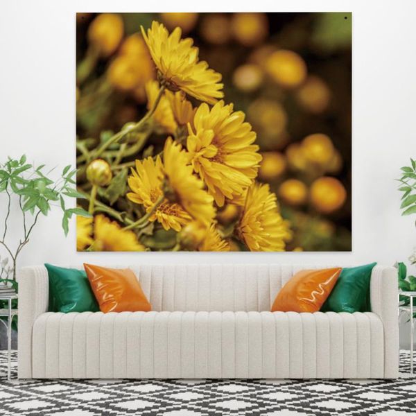 

tapestries colorful beautiful floral plants printing wild flowers grass tapestry wall hanging home for living room bedroom decor