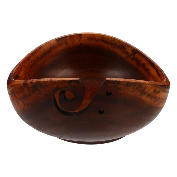 

wooden yarn bowl for knitting and crochet wool storage craft kit other arts crafts