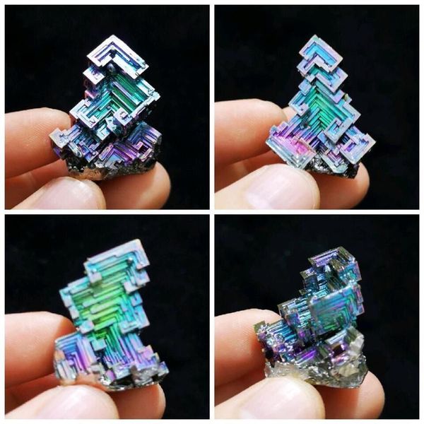 

decorative objects & figurines natural bismuth metal crystal mineral rough specimen ore stone decoration collection birthday gift shape colo