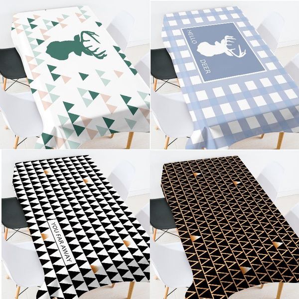 

table cloth geometric striped lattice dinning cover coffee tablefor living room rectangular tablecloth dining tables