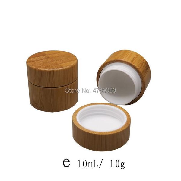

storage bottles & jars 10/30pcs 10g empty cosmetic refillable bamboo eyeshadow makeup face cream jar pot container bottle