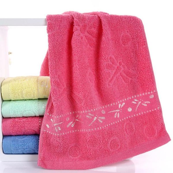 

towel 33x73cm dragonfly high water absorbent washing bathing shower soft cotton bath washcloth for men women fast drying