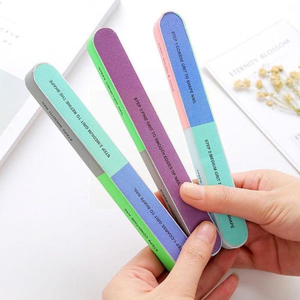 

nail files 1pcs six-sided polishing file matte strip sanding buffer for people manicure accessorie practical block p7k6