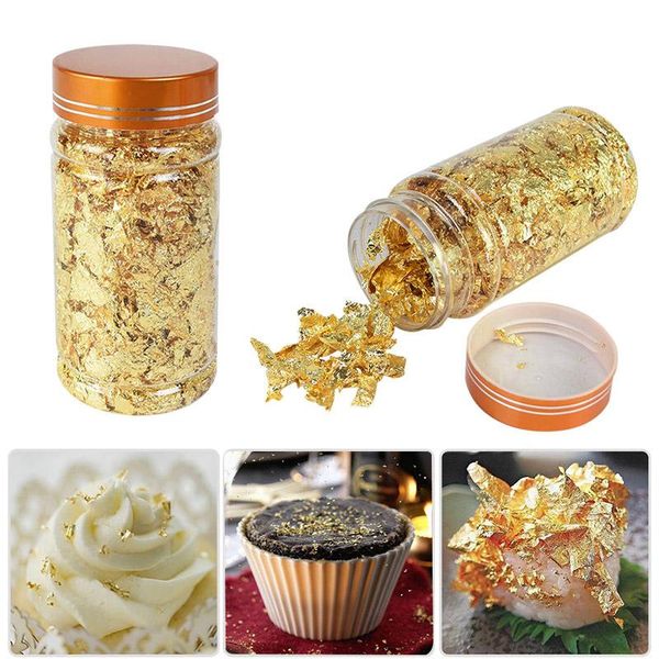 

other event & party supplies 1pcs 3g edible grade genuine gold leaf schabin flakes 24k chef art cake decorating tools chocolate wedding