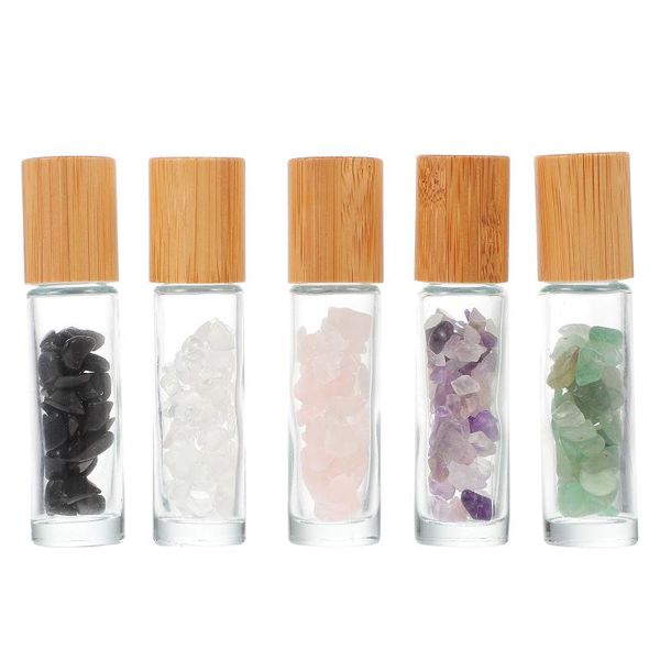 

storage bottles & jars 5pcs glass roller essential oil (assorted color)