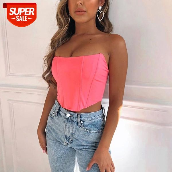 

sleeveless off shoulder velvet fashion corset crop vest female underwear backless bustier solid #7f8z, White
