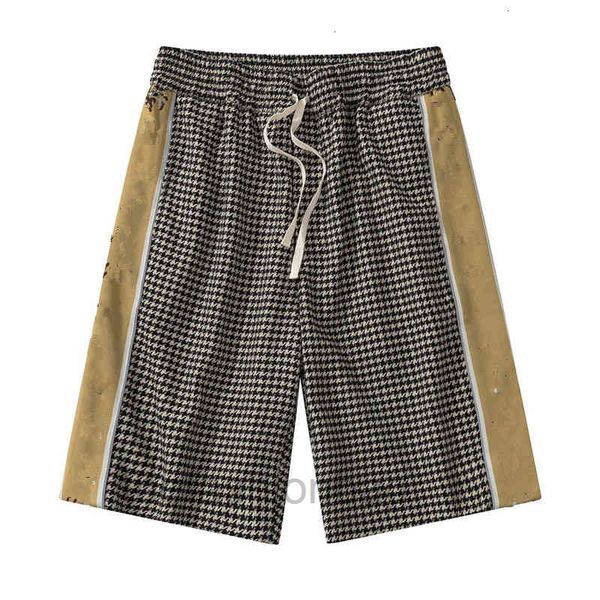 

summer fashion men's designer shorts quick dry swimwear print board beach shorts swimming, White;black