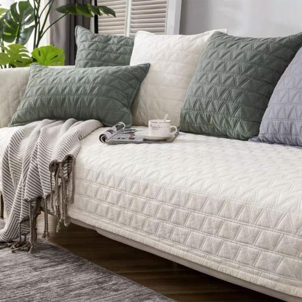 

chair covers 1pc four seasons sofa cover seat cushion armchair towel solid color removable non-slip corner couch sectional towels
