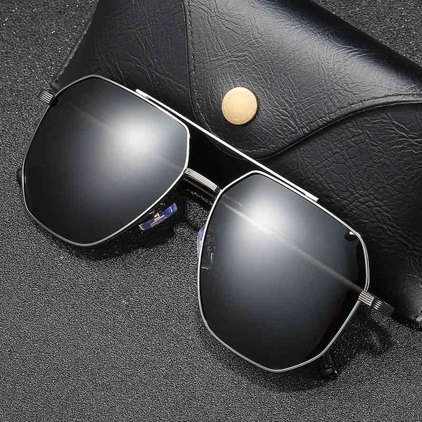 

polarized sunglasses men's pilots driving metal trend, White;black