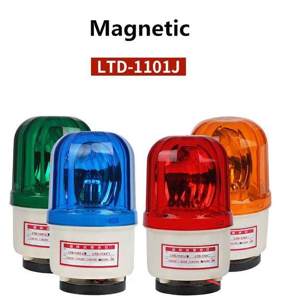 

smart home control ltd-1101j magnetic warning light rotating led sound and alarm