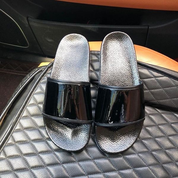 

slippers 2021 summer men casual black white shoes non-slip slides bathroom sandals soft sole women plus size 43