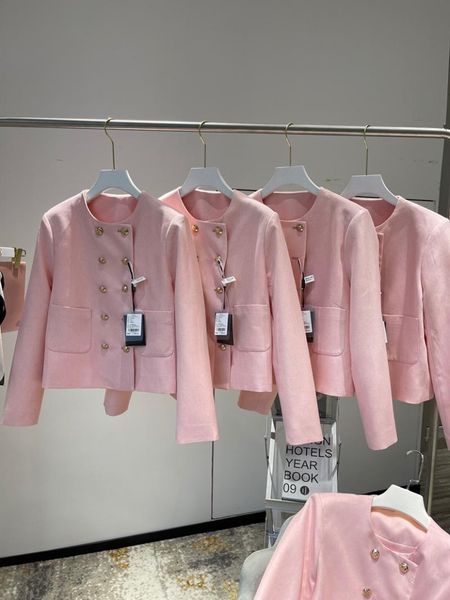 

women's jackets fashion women autumn vintage elegant western ladies pink short jacket coat, Black;brown