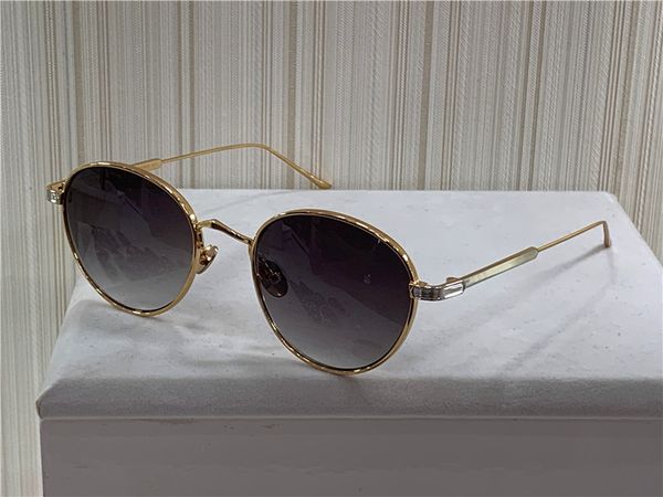 

new fashion design sunglasses 0009s retro round k gold frame trend avant-garde style protection eyewear with box, White;black