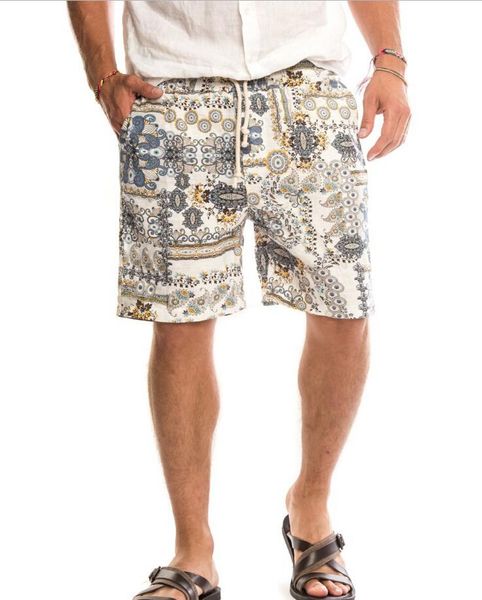 

summer gothic floral hawaii casual shorts for fashionable print high waist beach pants men men's, White;black