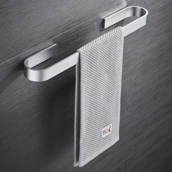 

towel holder bathroom rack hanger stainless steel wall mounted no drilling rail for storage shelf racks