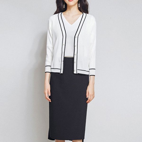 

women's jackets mesh sweater with black female button open stich outwear long sleeve cleavage in v cardigan ltei, Black;brown