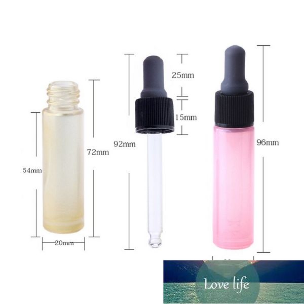 10 ml Garrafa do conta-conta Glass Vazio Cosmético Embalagem Essência Recipiente Superior Refilleable Garrafa de óleo essencial